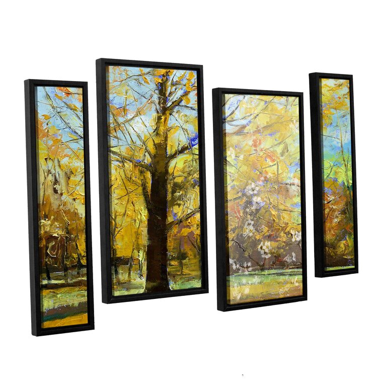 Framed Modern & Contemporary On Canvas 4 Pieces Print